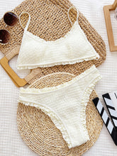 Load image into Gallery viewer, Frill Textured Spaghetti Strap Two-Piece Swim Set
