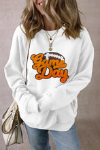 Load image into Gallery viewer, GAME DAY Football Round Neck Long Sleeve Sweatshirt