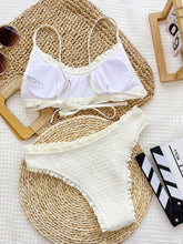 Load image into Gallery viewer, Frill Textured Spaghetti Strap Two-Piece Swim Set