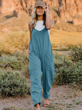 Load image into Gallery viewer, Double Take V-Neck Sleeveless Jumpsuit with Pocket