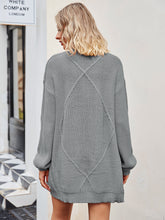 Load image into Gallery viewer, Cable-Knit Long Sleeve Cardigan