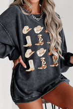 Load image into Gallery viewer, Cowboy Hat & Boot Graphic Sweatshirt