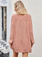 Load image into Gallery viewer, Cable-Knit Long Sleeve Cardigan