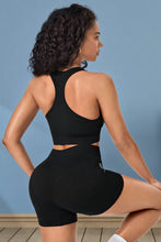 Load image into Gallery viewer, Cropped Sports Tank and Shorts Set