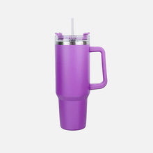 Load image into Gallery viewer, Stainless Steel Tumbler with Handle and Straw