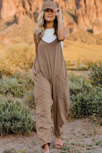 Load image into Gallery viewer, Double Take V-Neck Sleeveless Jumpsuit with Pocket