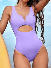 Load image into Gallery viewer, Cutout Notched Wide Strap One-Piece Swimwear
