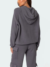 Load image into Gallery viewer, Long Sleeve Hooded Top and Pants Sweater Set
