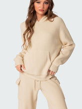 Load image into Gallery viewer, Long Sleeve Hooded Top and Pants Sweater Set
