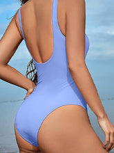 Load image into Gallery viewer, Cutout Notched Wide Strap One-Piece Swimwear
