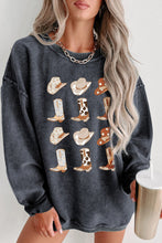 Load image into Gallery viewer, Cowboy Hat &amp; Boot Graphic Sweatshirt
