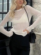 Load image into Gallery viewer, Round Neck Ribbed Knit Top
