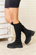 Load image into Gallery viewer, WILD DIVA Footwear Knee High Platform Sock Boots
