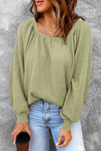 Load image into Gallery viewer, Square Neck Waffle-Knit Top
