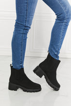 Load image into Gallery viewer, Work For It Matte Lug Sole Chelsea Boots in Black
