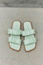 Load image into Gallery viewer, Weeboo Double Strap Scrunch Sandal in Gum Leaf
