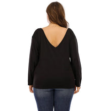 Load image into Gallery viewer, Black Laced Plus Size Top
