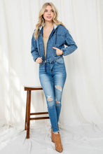 Load image into Gallery viewer, Cropped Denim Jacket
