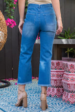 Load image into Gallery viewer, Blue Distressed ‘Mom Jeans’
