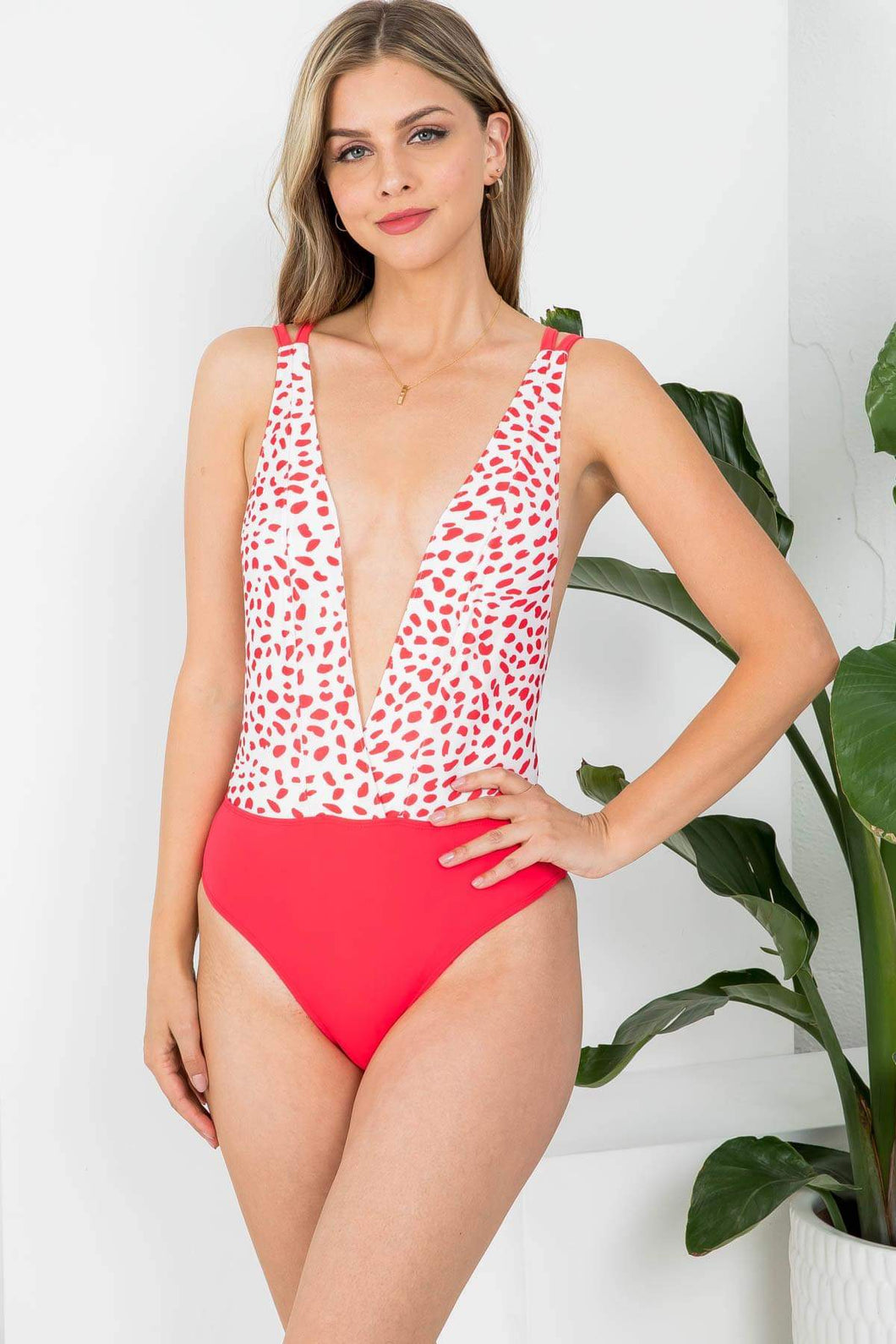 Red & White One Piece